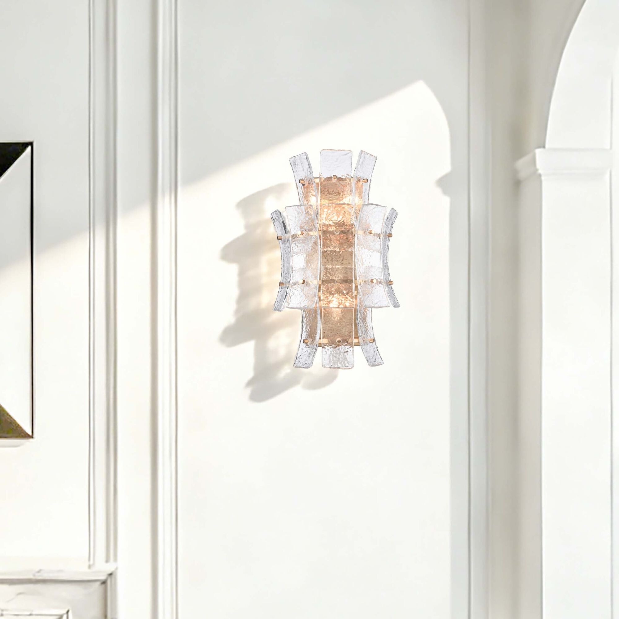 Sophie 4 Light 6.75 inch Lacquered Gold Sconce Wall Light