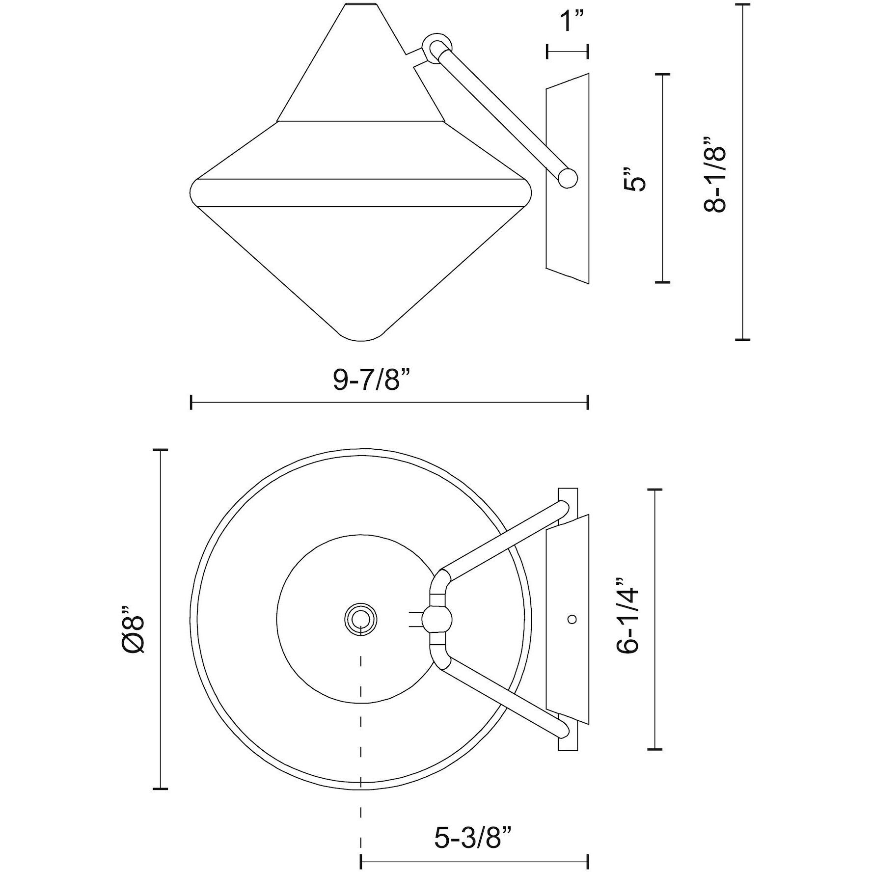 Alora Mood Nora Wall/Vanity Light Wall Light in Matte Black