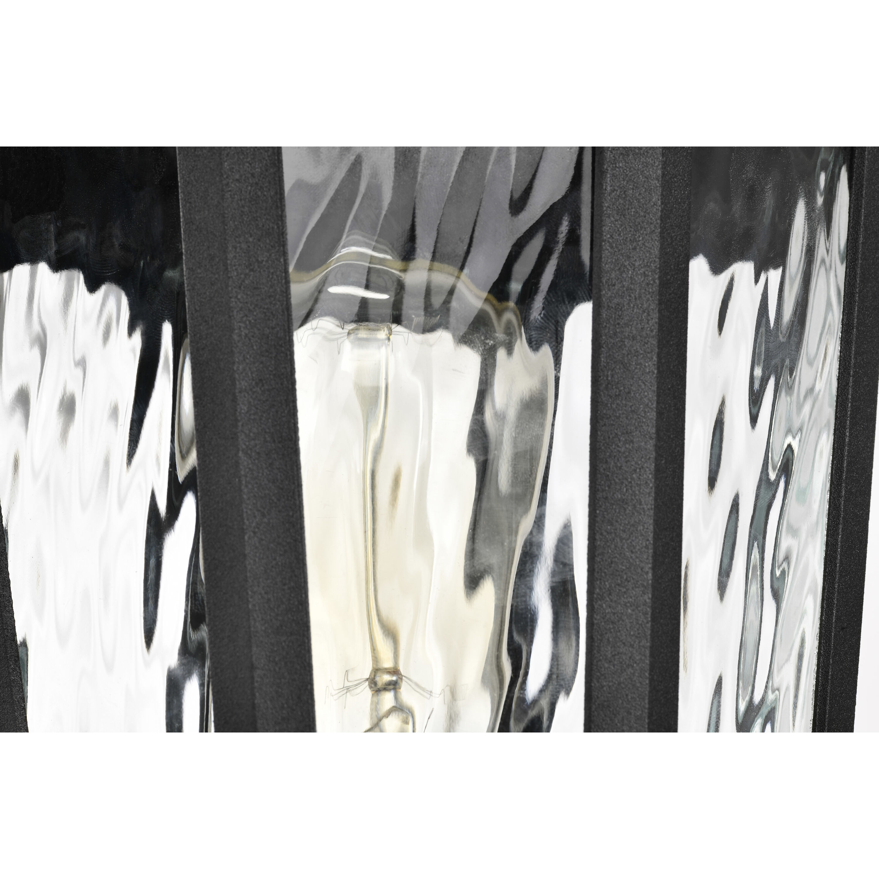 East River 20 inch Matte Black Post Lantern