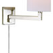 Allston 16 inch 100 watt Polished Nickel Swing Arm Wall Sconce Wall Light