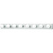 Vanity Strips 8 Light 48 inch Brushed Nickel Vanity Light Wall Light