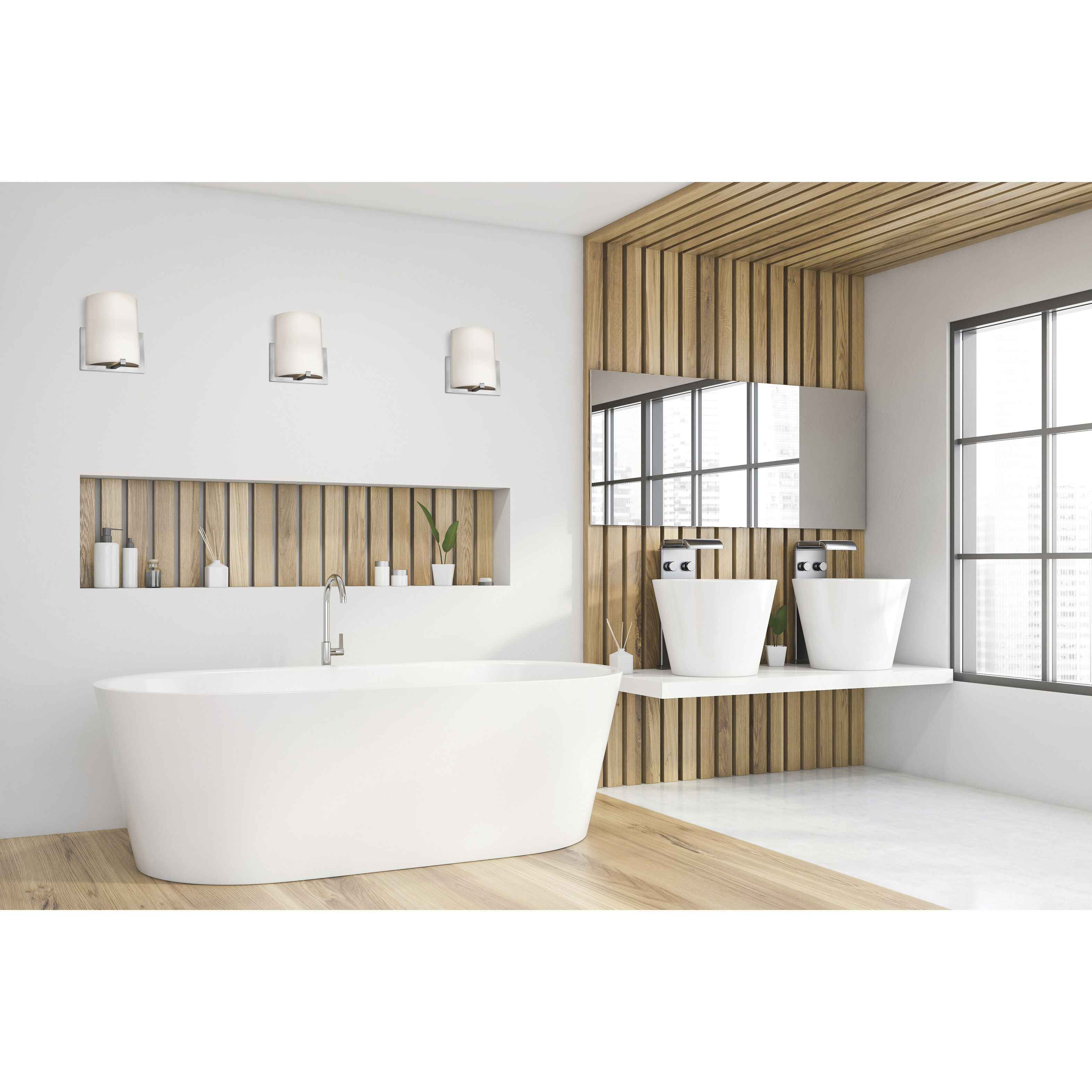 Breez LED 10.25 inch Brushed Steel ADA Wall Sconce Wall Light