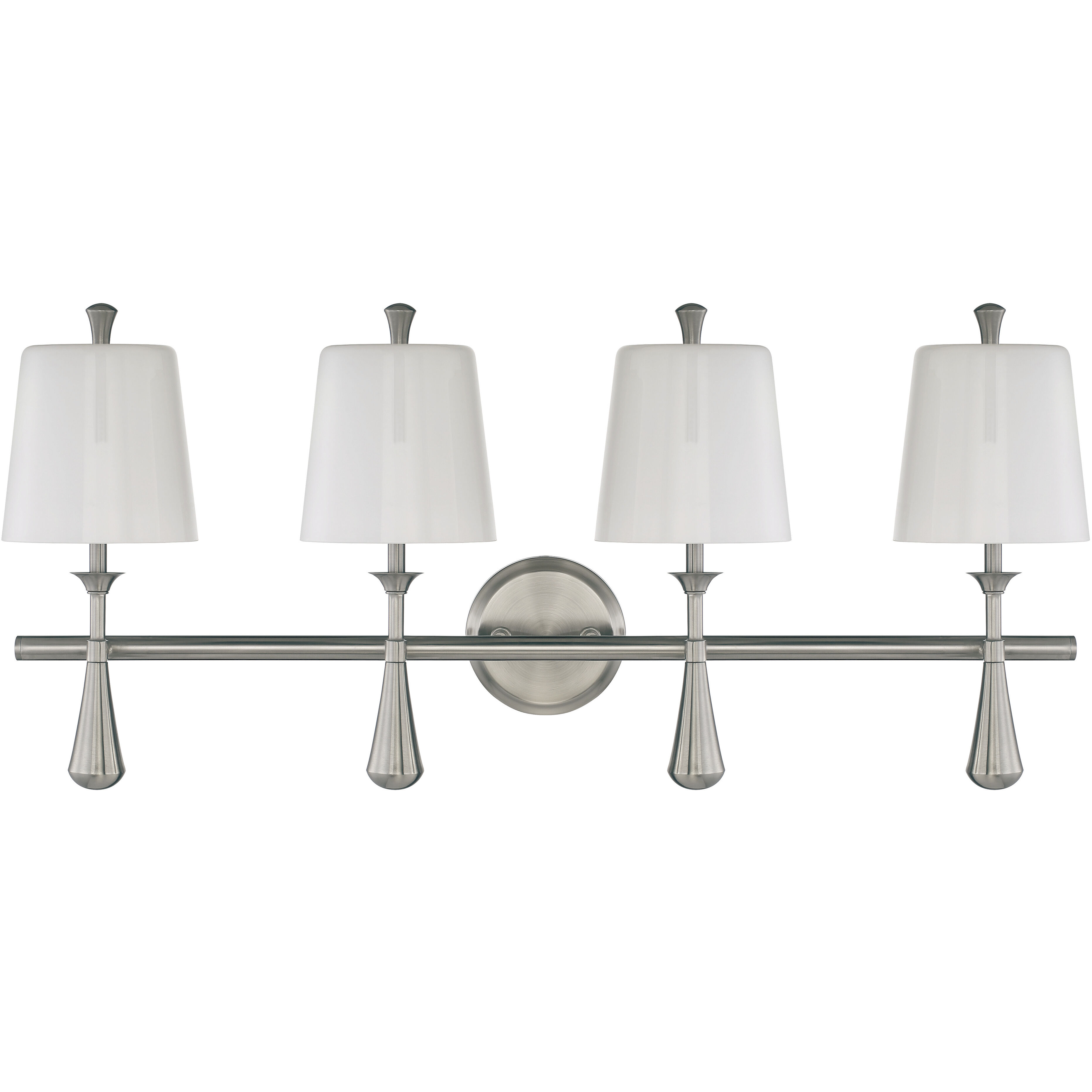 Palmer 4 Light 32 inch Brushed Polished Nickel Vanity Light Wall Light