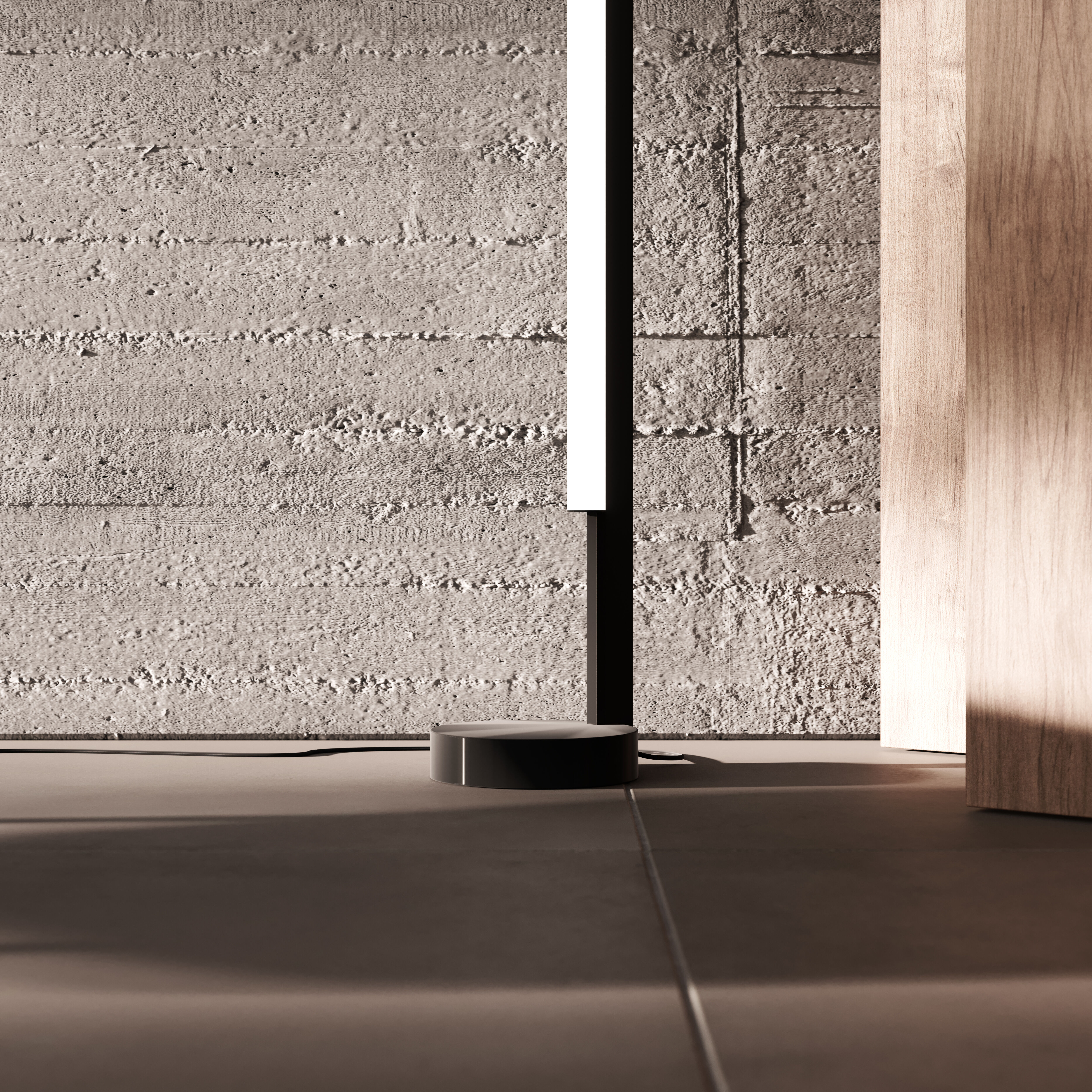 Keel 86.5 inch 28.00 watt Satin Black Floor Lamp Portable Light