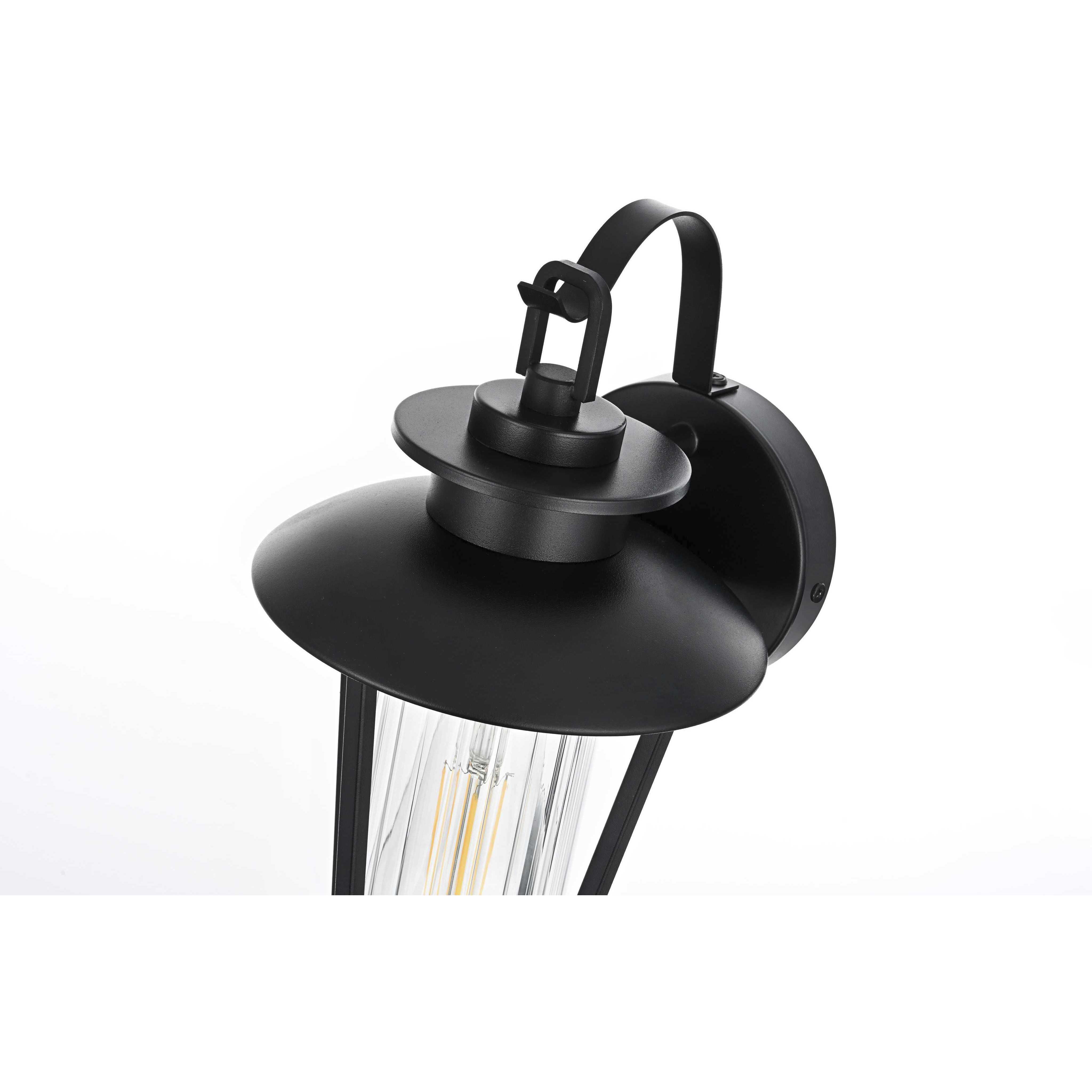 Wensley 1 Light 12.5 inch Black Outdoor Wall Sconce