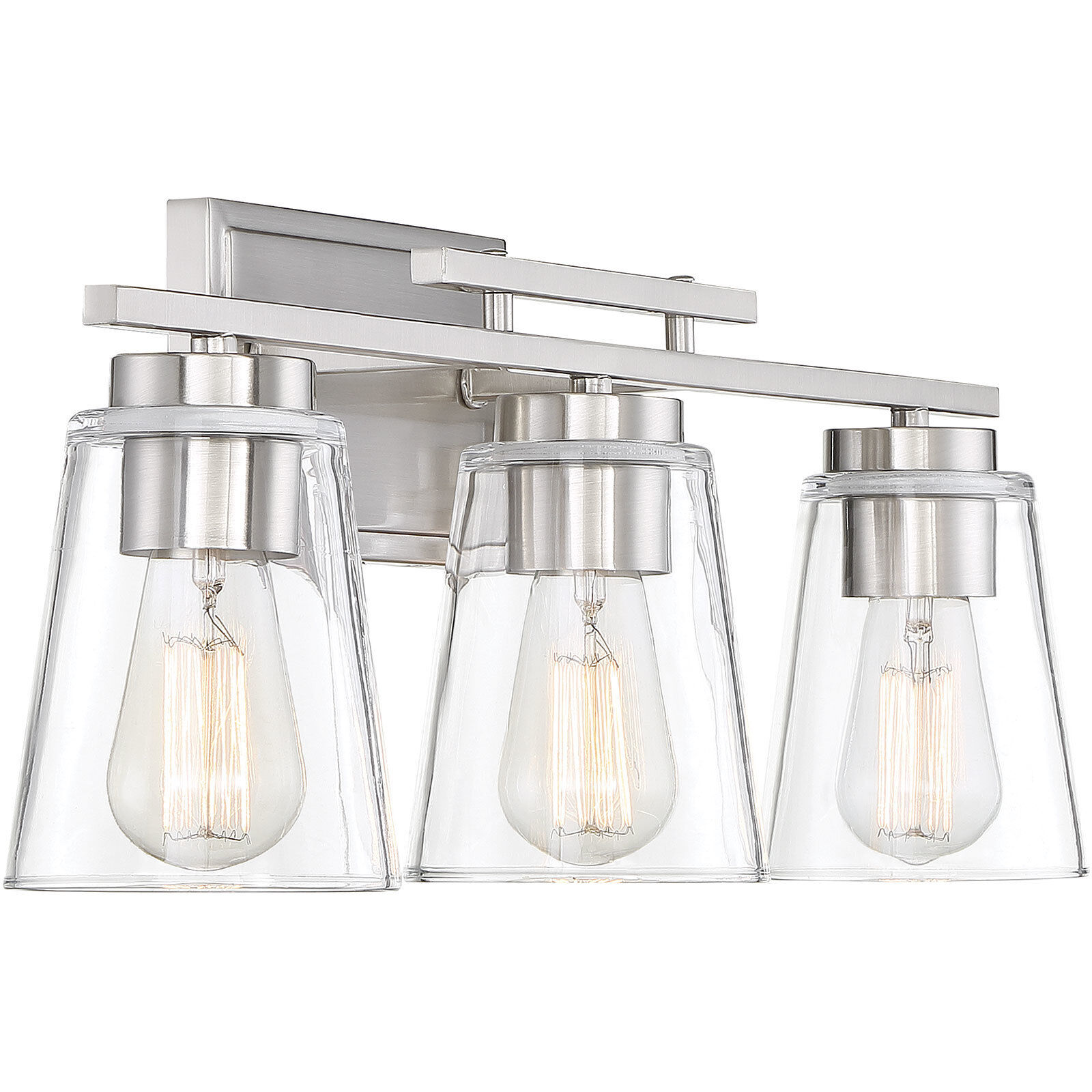 Calhoun 3 Light 24 inch Satin Nickel Bathroom Vanity Light Wall Light, Essentials