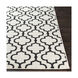 Seville 35 X 24 inch Black/White Rugs, Rectangle