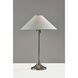 Esme 22 inch 60 watt Brushed Steel Table Lamp Portable Light
