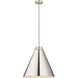 Eaton 1 Light 24 inch Polished Nickel Pendant Ceiling Light