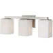 Capri 3 Light 21 inch Brushed Nickel Bath Vanity Wall Light, Luz Studio