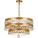 Perla 5 Light 22 inch Antique Gold Chandelier Ceiling Light