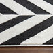 Optika 158 X 118 inch Black/White Rug in 10 x 13