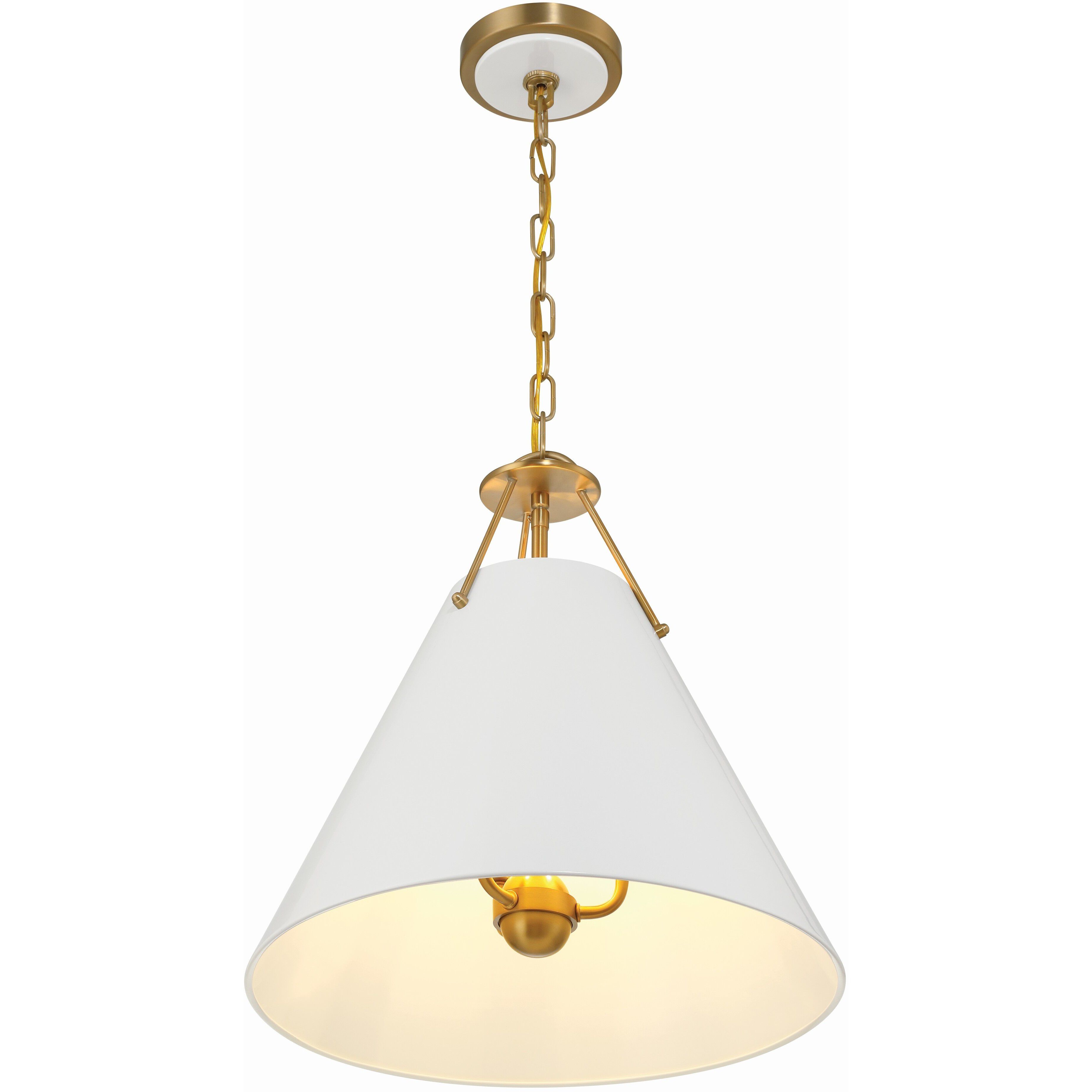 Xavier Pendant Ceiling Light in Vibrant Gold