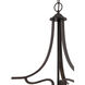 Treme 3 Light 20 inch Espresso Pendant Ceiling Light