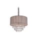Vineland Ave. 5 Light 19 inch Taupe Silk String Chandelier Ceiling Light
