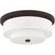 Meridian 4 Light 18 inch Bronze Flush Mount Ceiling Light