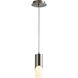 Ellipse 1 Light 3 inch Satin Nickel Pendant Ceiling Light