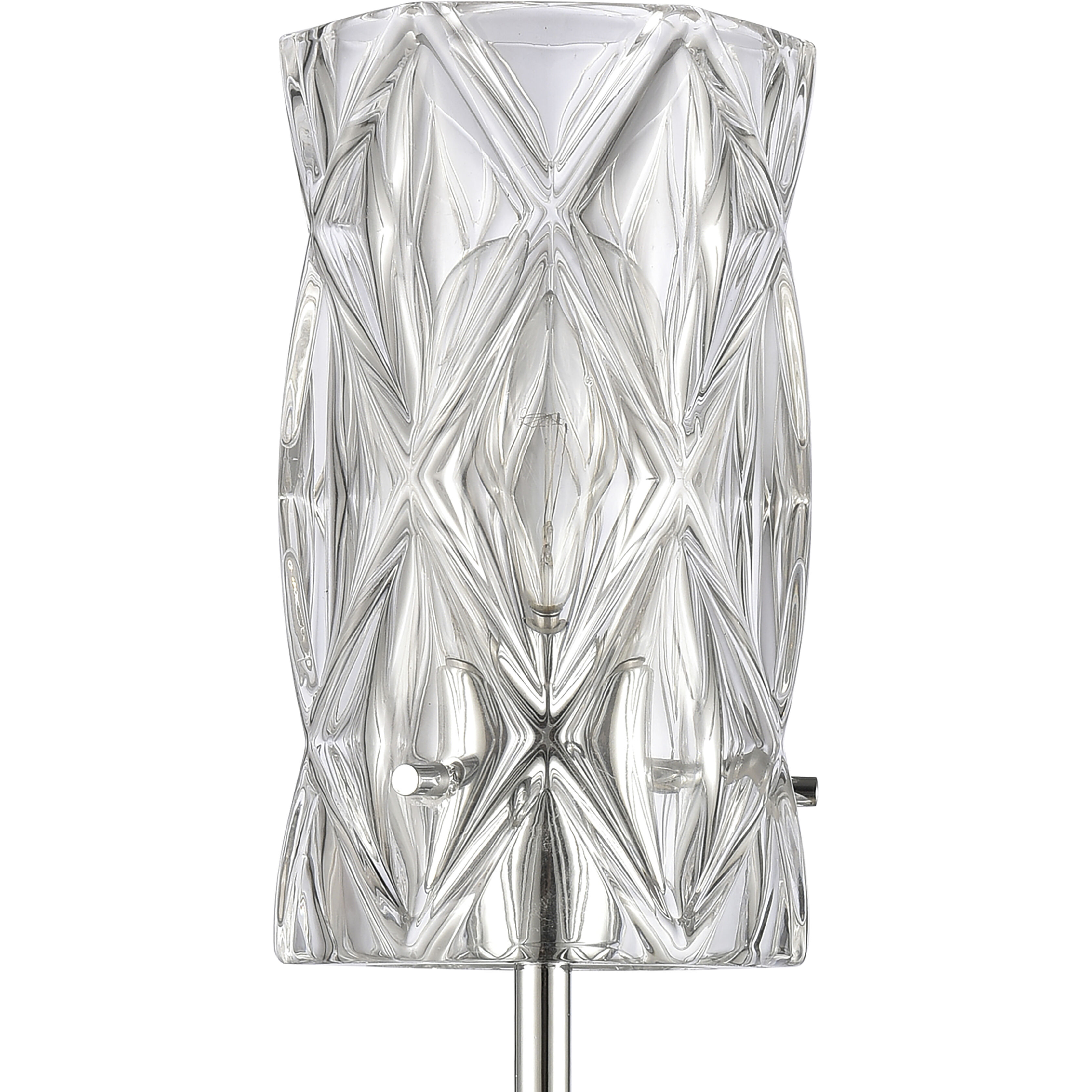 Forma de Crystal 1 Light 5 inch Polished Chrome Sconce Wall Light