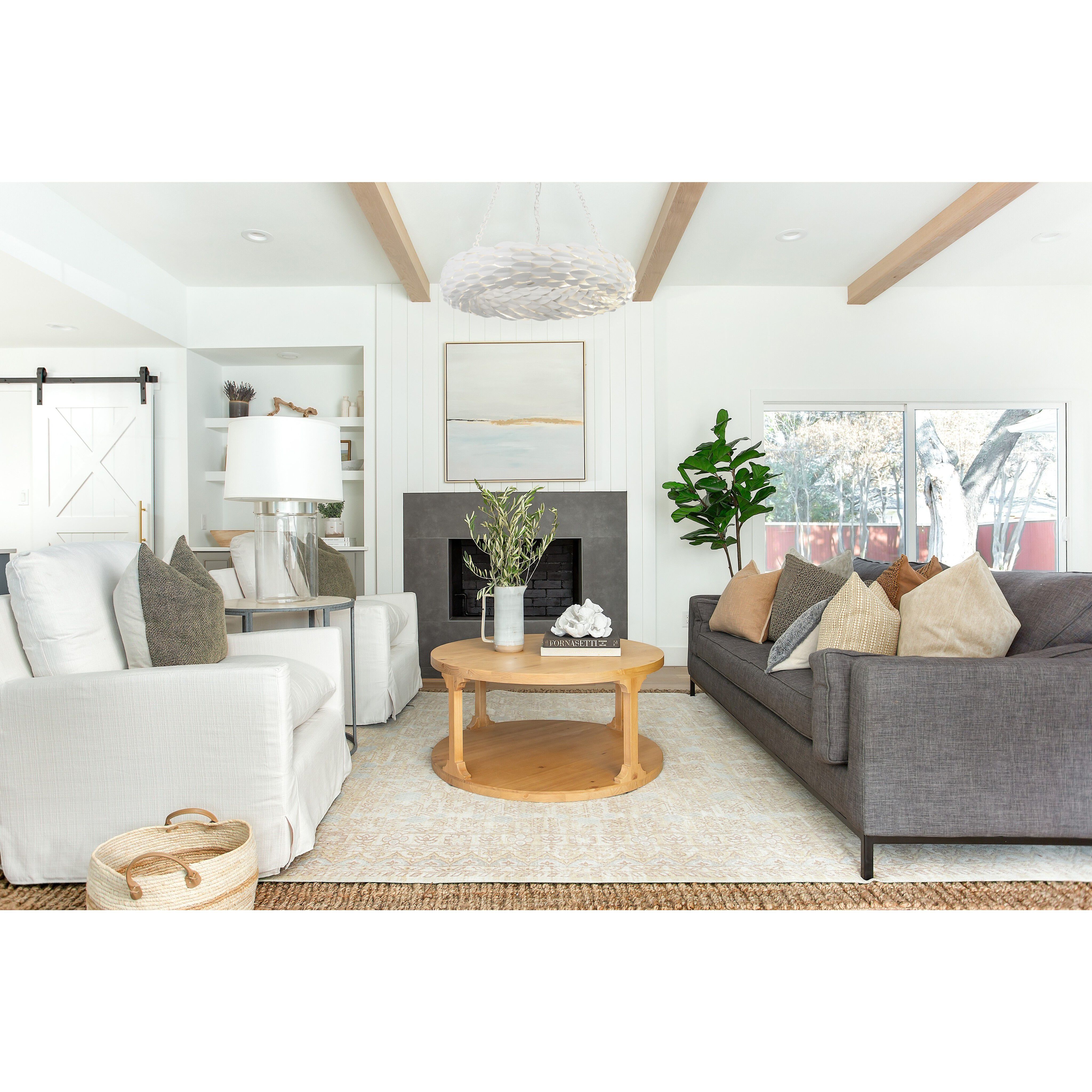 Broche 6 Light 24 inch Matte White Chandelier Ceiling Light