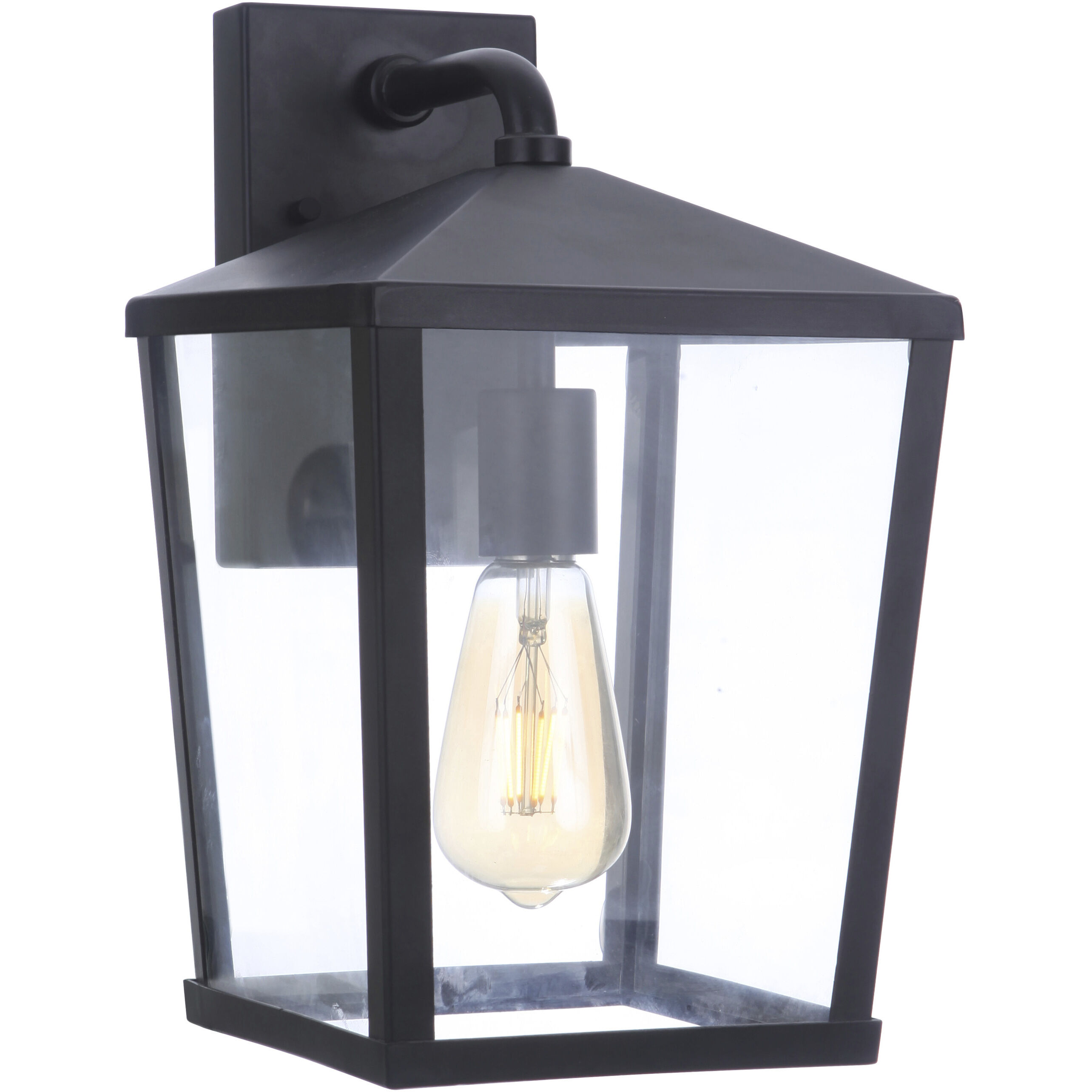 Olsen 1 Light 13 inch Midnight Outdoor Wall Lantern