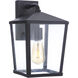 Olsen 1 Light 13 inch Midnight Outdoor Wall Lantern