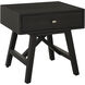Calais 24 X 24 inch Black Nightstand