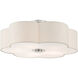 Solstice 5 Light 22 inch Brushed Nickel Semi Flush Ceiling Light