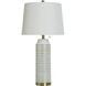 Annie 29.5 inch 100.00 watt White and Gold Table Lamp Portable Light