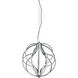 Aura LED 17 inch Polished Chrome Single Pendant Ceiling Light