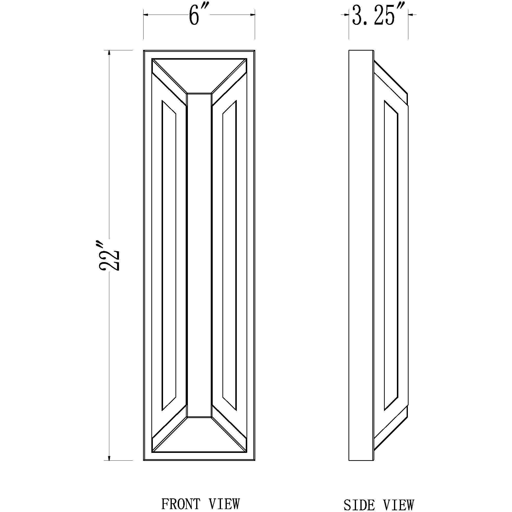 Banff LED 22 inch Sand Black Outdoor Wall Light in Soft Sand Black