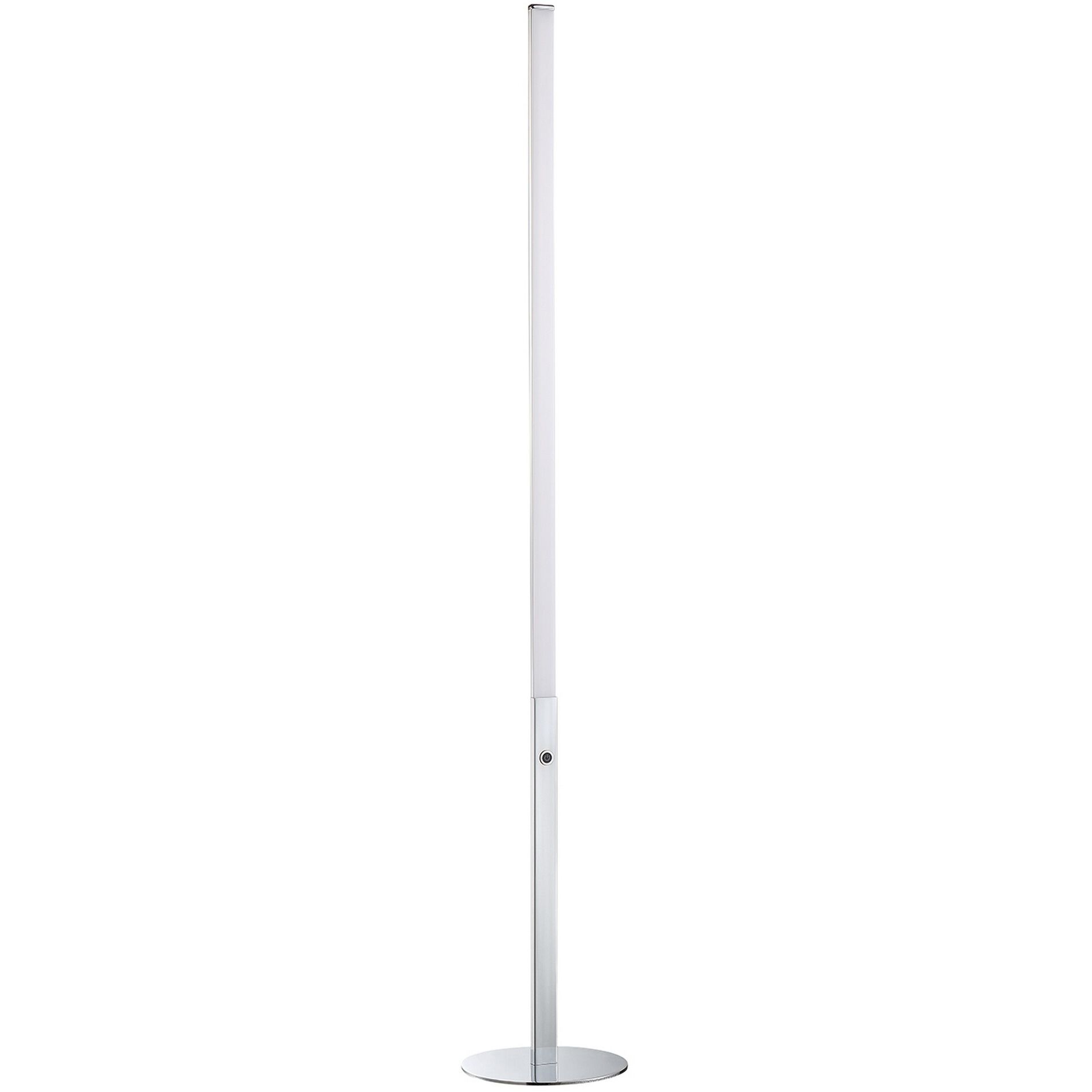 Strait-Up 63 inch 29 watt Chrome Floor Lamp Portable Light