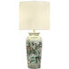 Chinoiserie 39.5 inch 150 watt Multicolor and White Table Lamp Portable Light