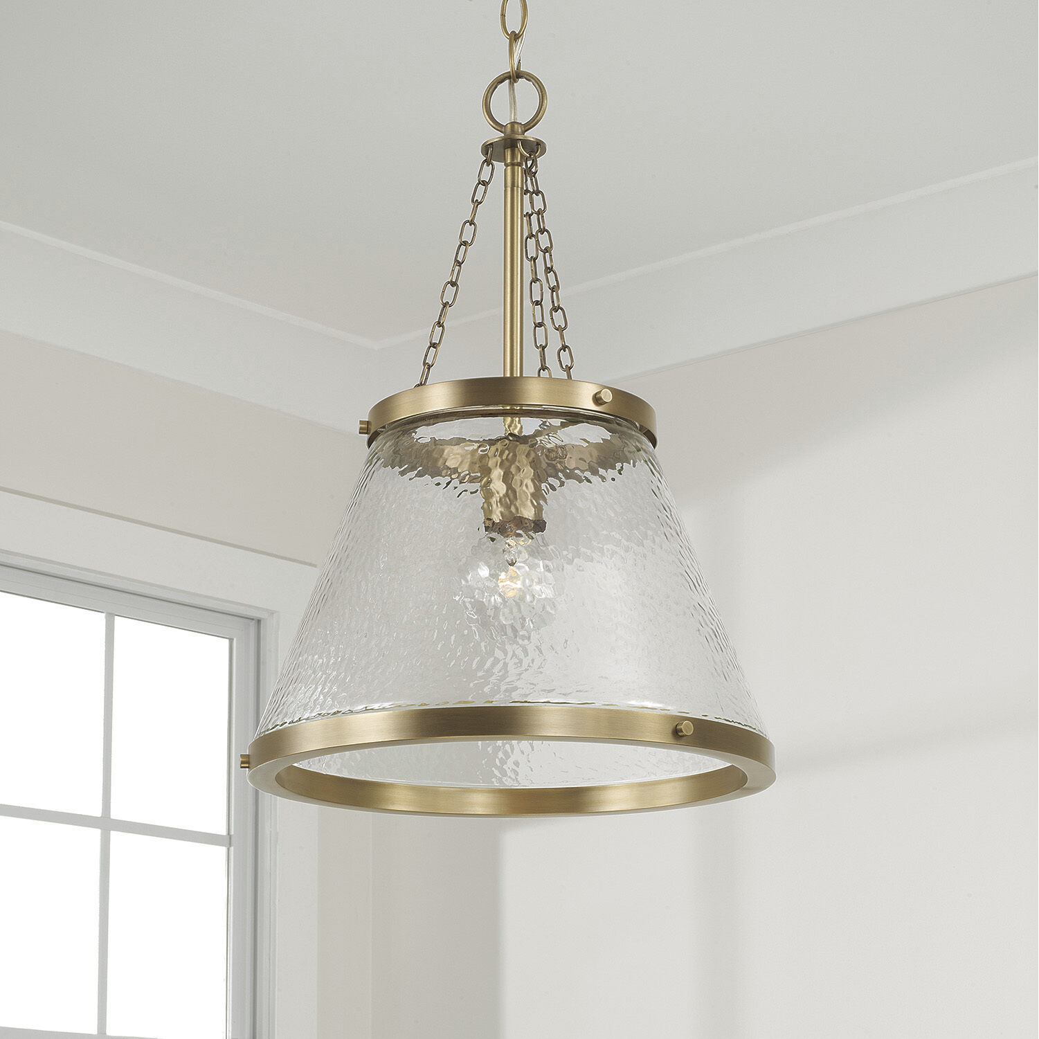 Landon 1 Light 14.5 inch Aged Brass Pendant Ceiling Light
