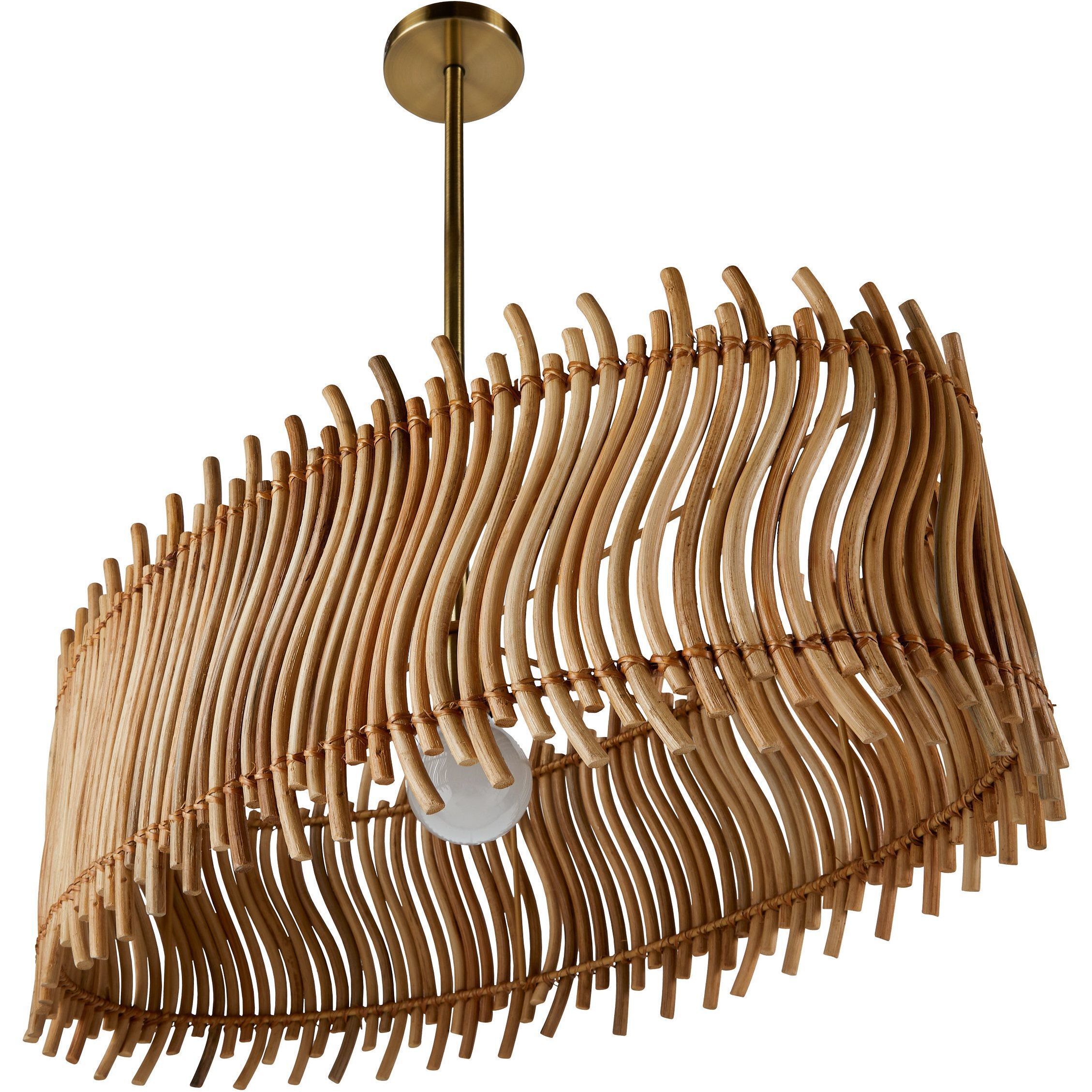 Cabrera 1 Light 30 inch Natural Pendant Ceiling Light