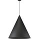Pitch LED 29.5 inch Black Single Pendant Ceiling Light