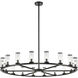 Revolve 18 Light 48.13 inch Urban Bronze Chandelier Ceiling Light