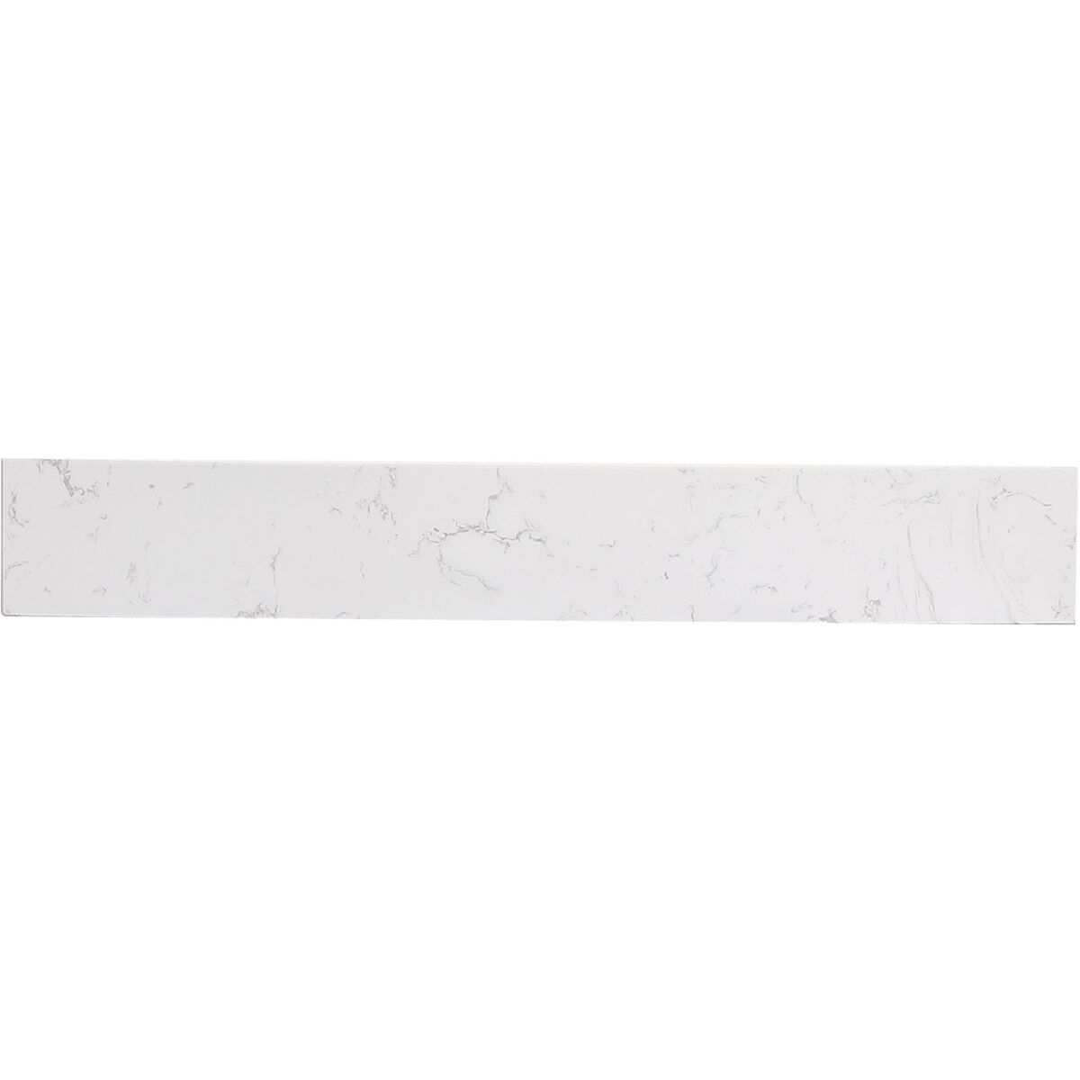 Backsplash 30 X 1 X 4 inch Calacatta White Bathroom Vanity Backsplash
