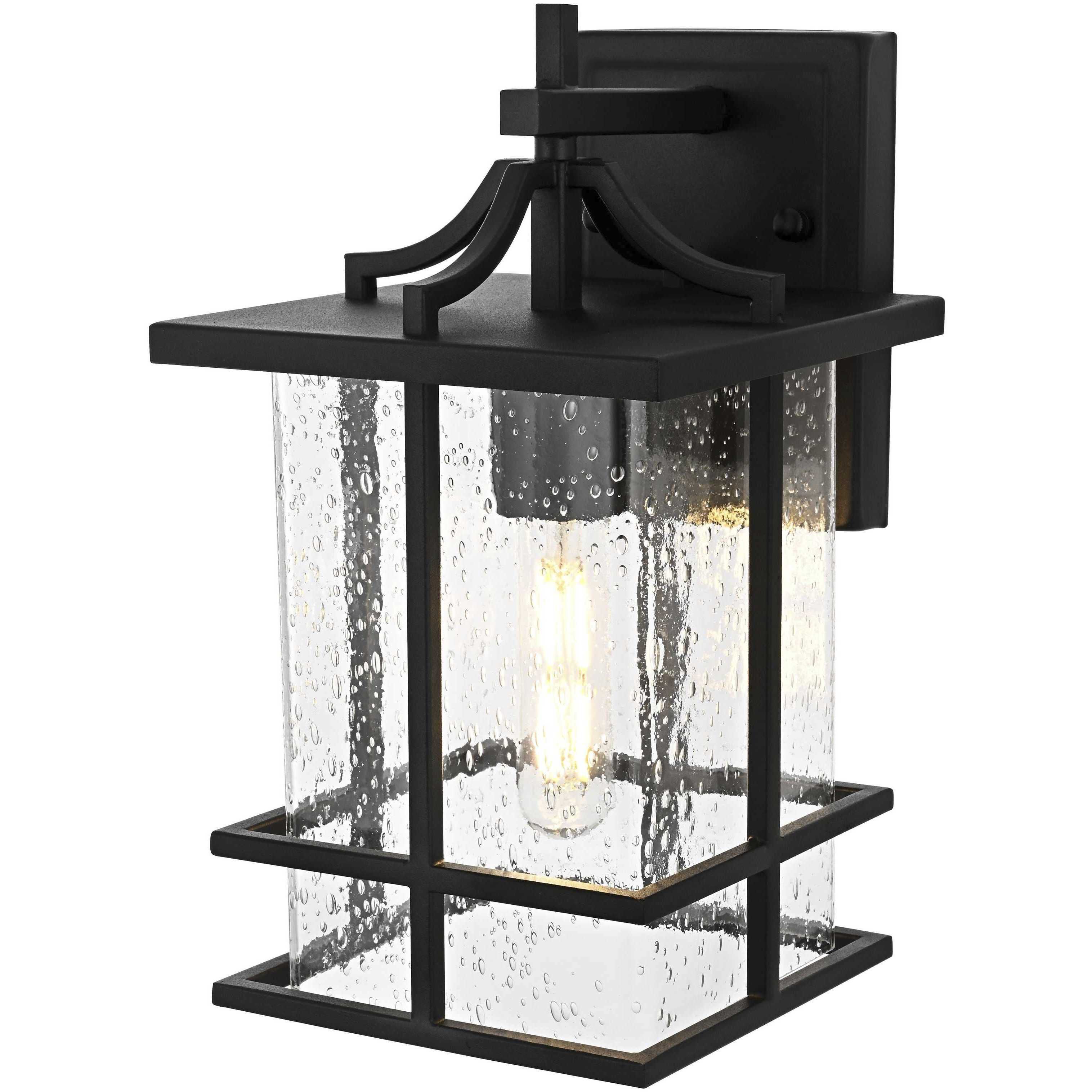 Miller 1 Light 12 inch Black Outdoor Wall Sconce