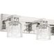 Dryden 4 Light 32 inch Polished Nickel Vanity Light Wall Light