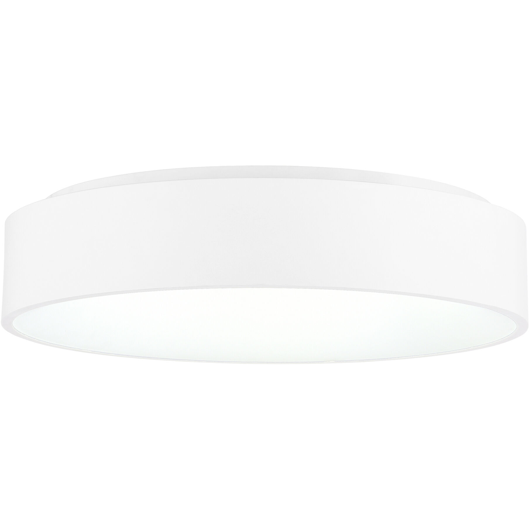 Arenal LED 18 inch White Drum Shade Flush Mount Ceiling Light