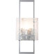 Geo Sconce Wall Light in Sterling, Clear