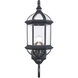 Wentworth 1 Light 22 inch Black Outdoor Wall Lantern