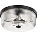 Grayson 17.25 inch Matte Black Flush Mount Ceiling Light