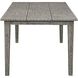 Forsyth 92 X 30.4 inch Weathered Dark Grey Wash Outdoor Dining Table