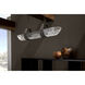 Mykonos 4 Light 37.5 inch Clear and English Bronze Pendant Ceiling Light