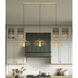 Valencia 3 Light 56 inch Modern Gold Linear Chandelier Ceiling Light
