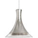 Rio 1 Light Satin Nickel Pendant Ceiling Light