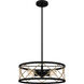 Cedar Park 4 Light 18 inch Matte Black Pendant Ceiling Light