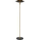 Rancho Mirage 72 inch 60.00 watt Matte Black and Weathered Brass Torchiere Portable Light