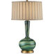 Lamartine 30.5 inch 150 watt Green and Antique Brass Table Lamp Portable Light